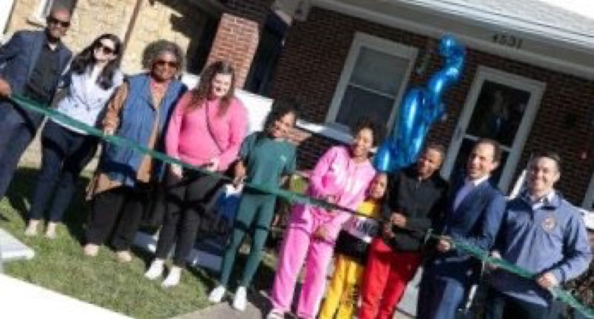 Dr. McCraney at an affordable housing ribbon cutting ceremony