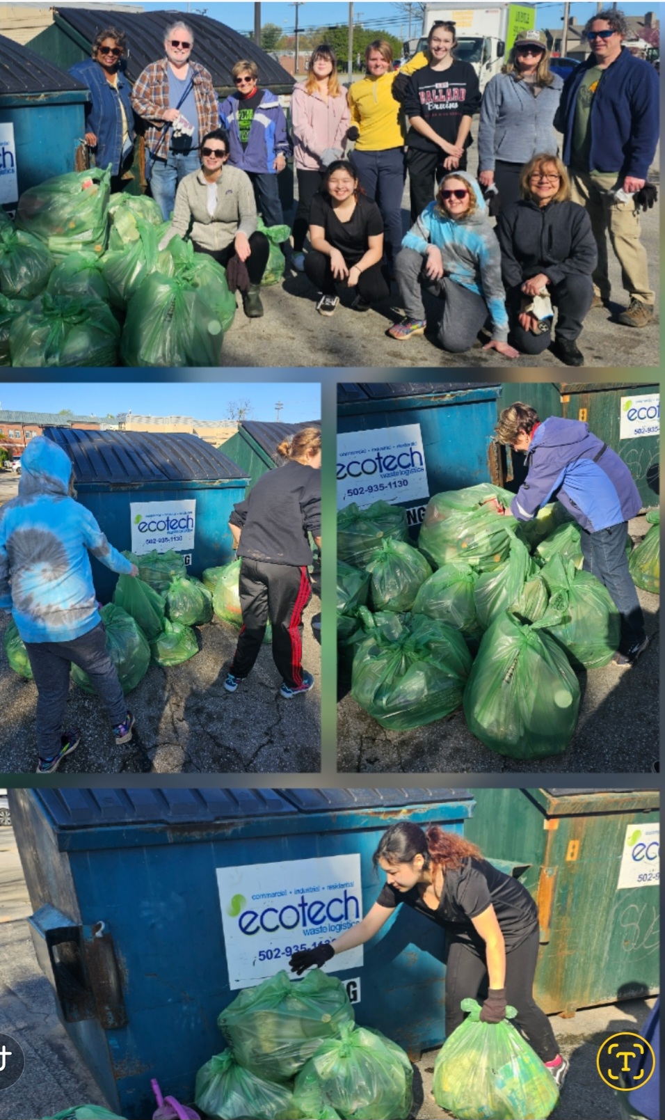 District 7 Brightside Cleanup volunteers in action