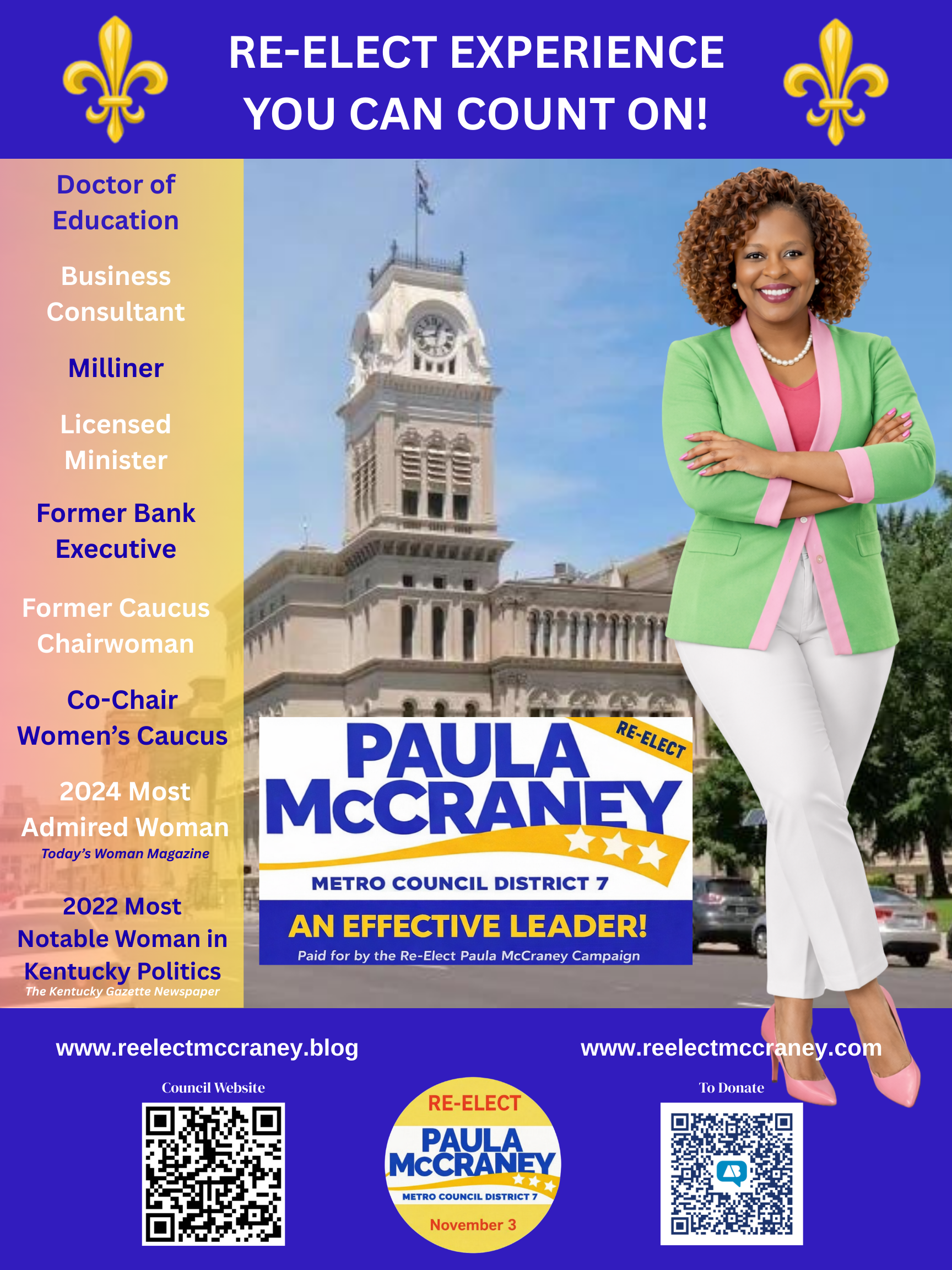 Re-Elect Experience You Can Count On