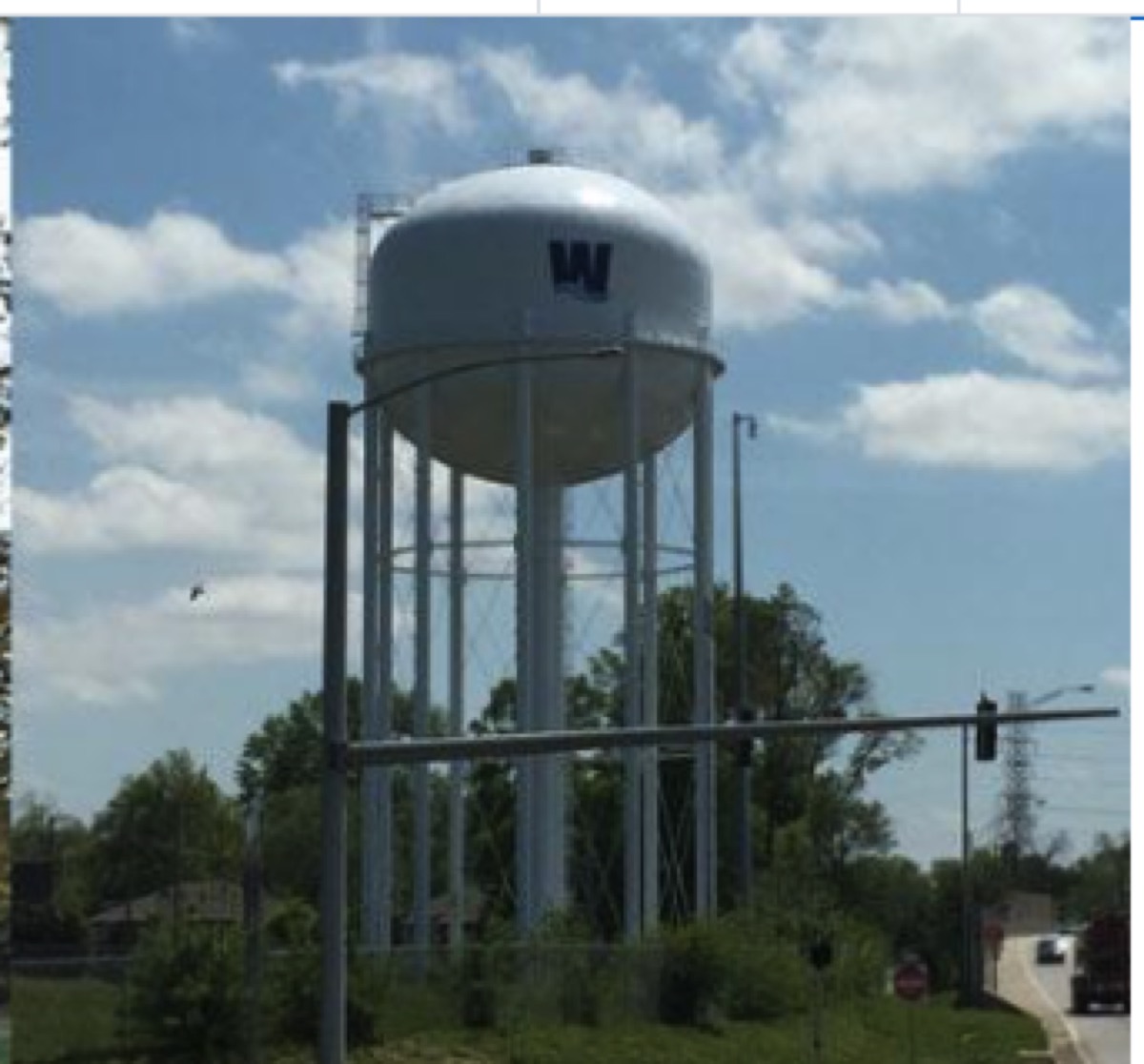Water tower in District 7