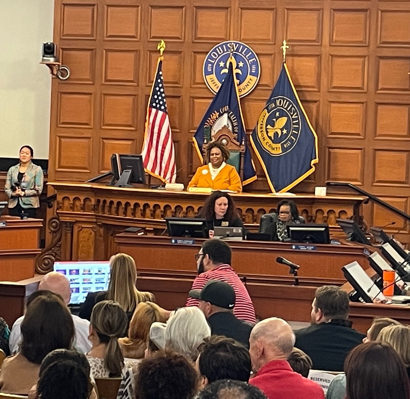 Presiding over Metro Council as President Pro-Tem