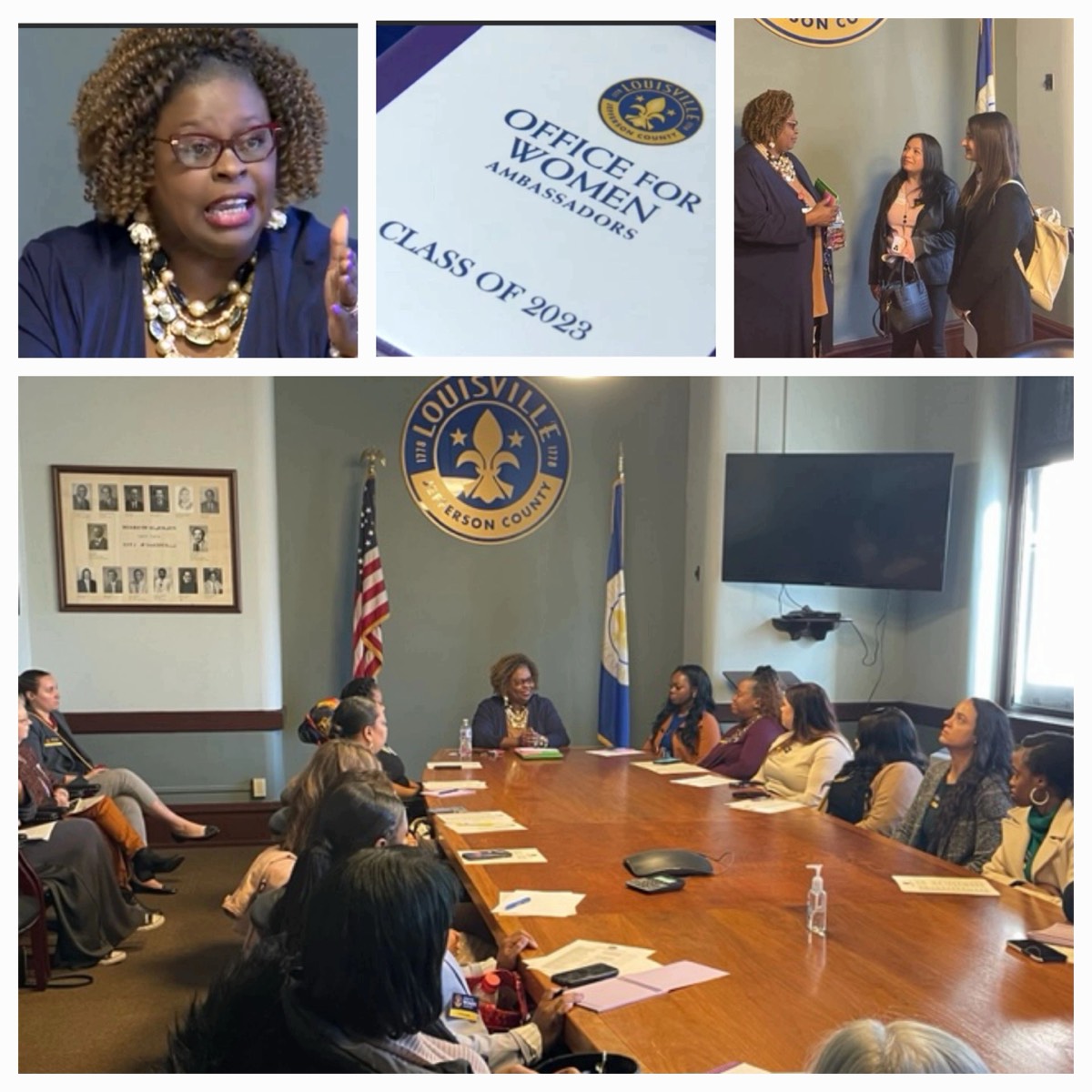 Dr. McCraney presenting to the Office for Women Ambassadors Class of 2023